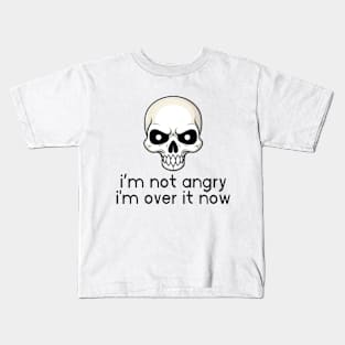 NOT angry skull Kids T-Shirt